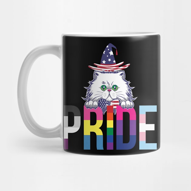 Pride Cat /pride allyship by Wine4ndMilk